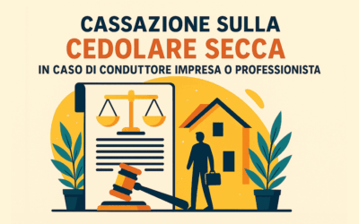 Cassazione sulla cedolare secca in caso di conduttore impresa o professionista