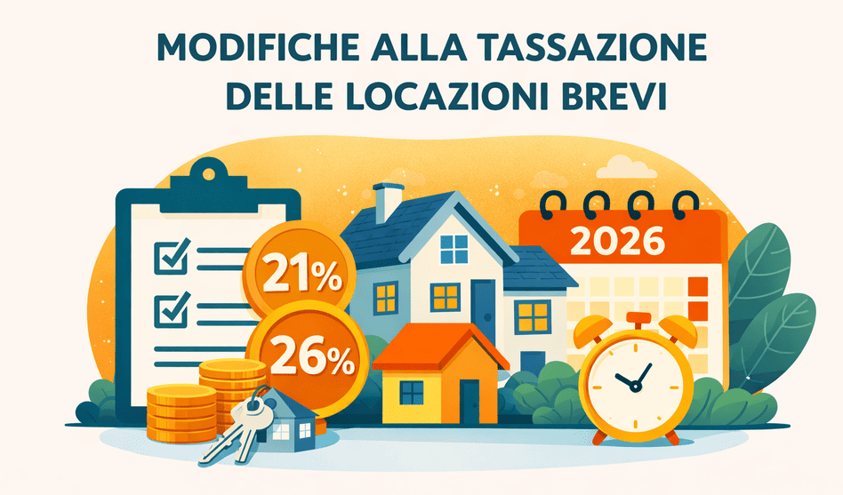 Da gennaio 2026 è possibile applicare il regime fiscale della cedolare secca per gli immobili per i quali sono stipulati contratti di locazione breve esclusivamente a due immobili.