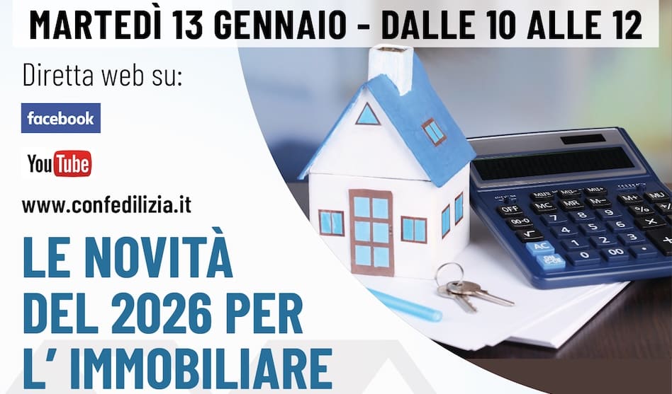 Le novità 2026 per il settore immobiliare – Seminario on-line