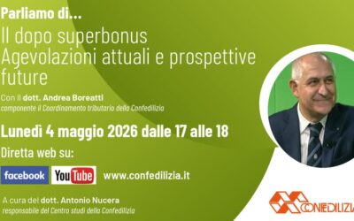 News e aggiornamenti sulla locazione 10 Il dopo superbonus. Agevolazioni attuali e prospettive future – Seminario on-line